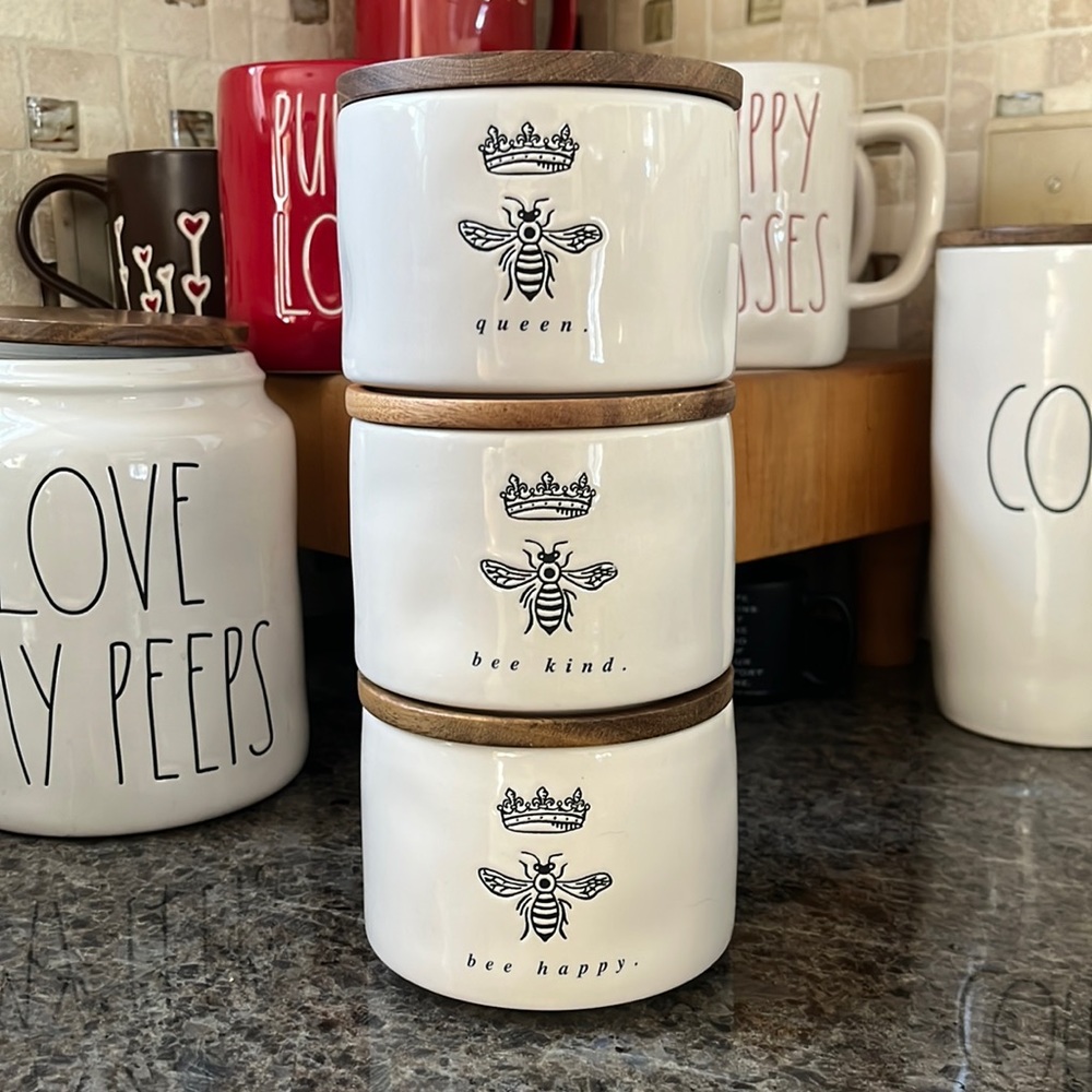 Rae Dunn Stackable Mini Canisters